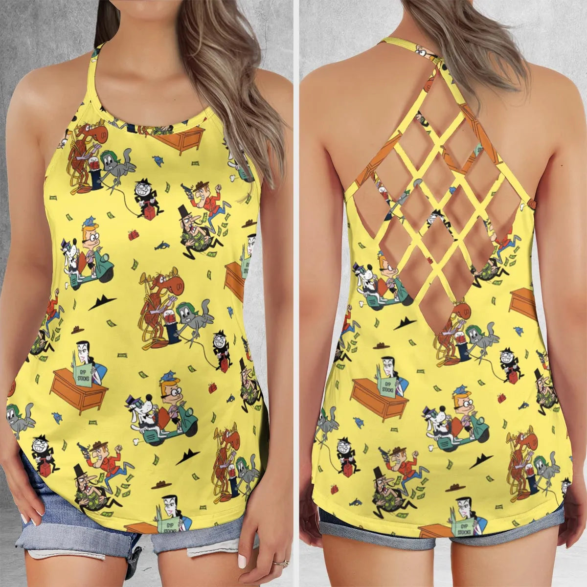 Criss Cross Tank Top - N636RKDC