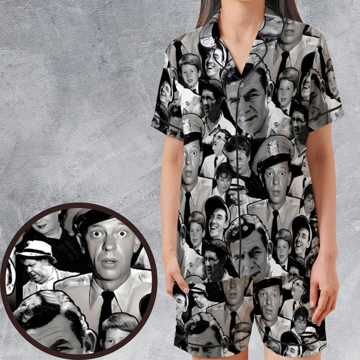 Satin Short-Sleeve Pajamas Set - 4CZD7YNB