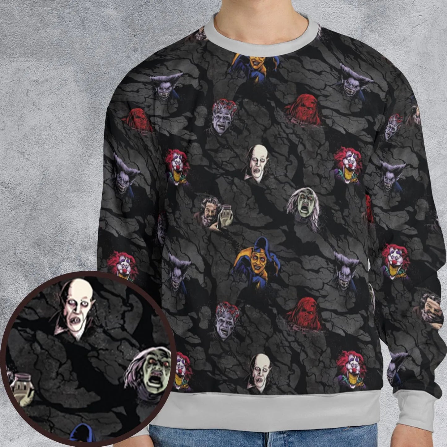 All-over Print Sweatshirt - ZTDDHYZJ