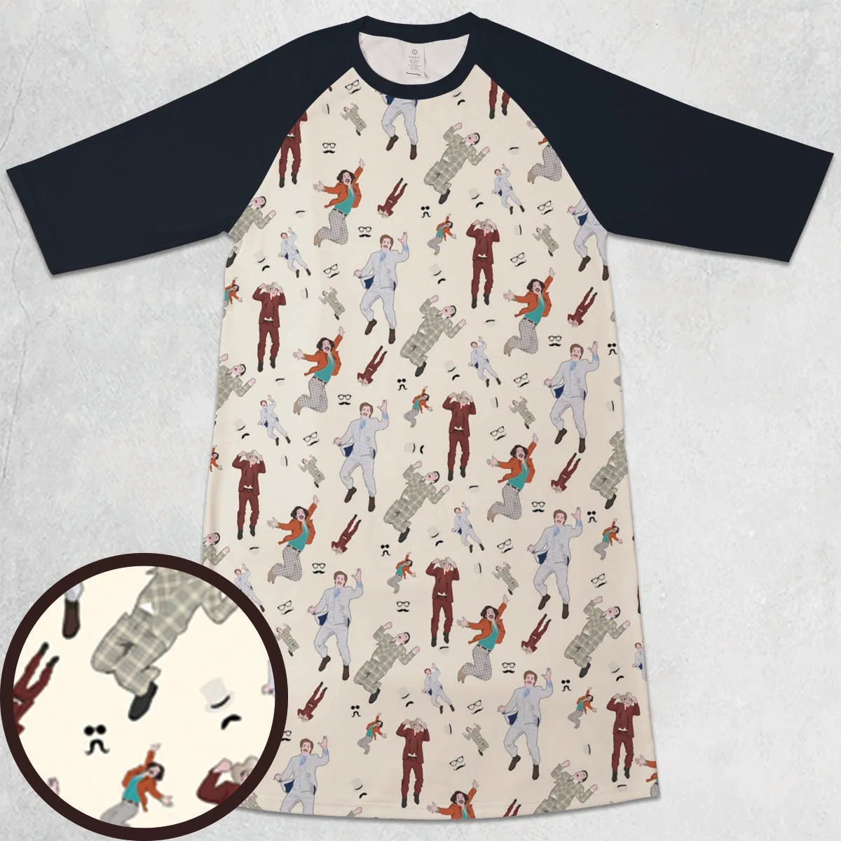 3/4 Sleeve Raglan Dress - 9U6HEUYW