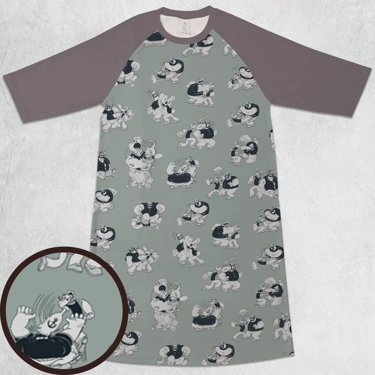3/4 Sleeve Raglan Dress - YK9QUZFN