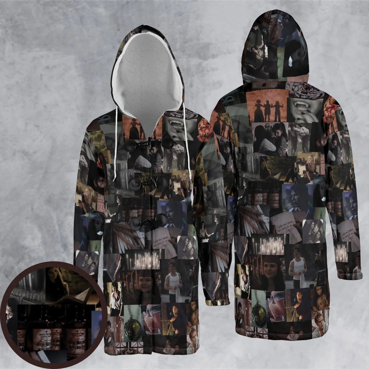 Hooded Cloak Coat - CJHD19GV