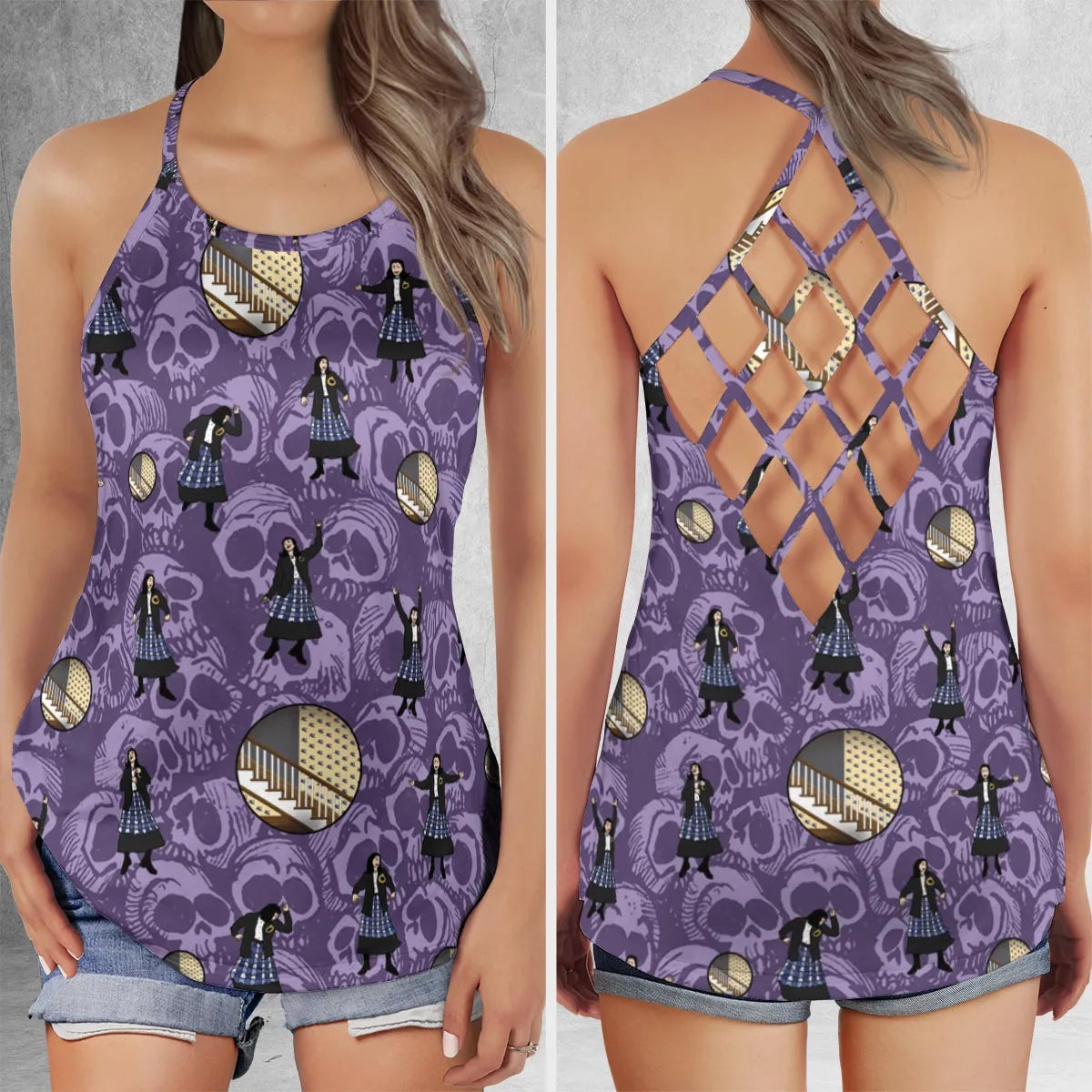 Criss Cross Tank Top - KM3K12LX