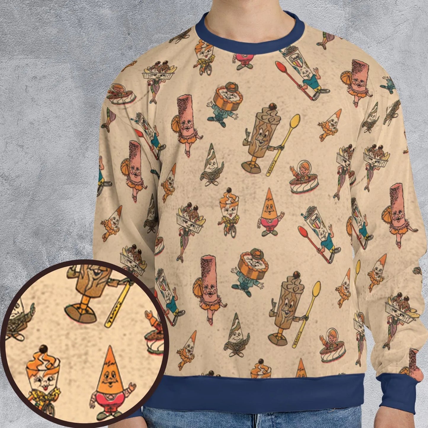 All-over Print Sweatshirt - DXH6PXCF