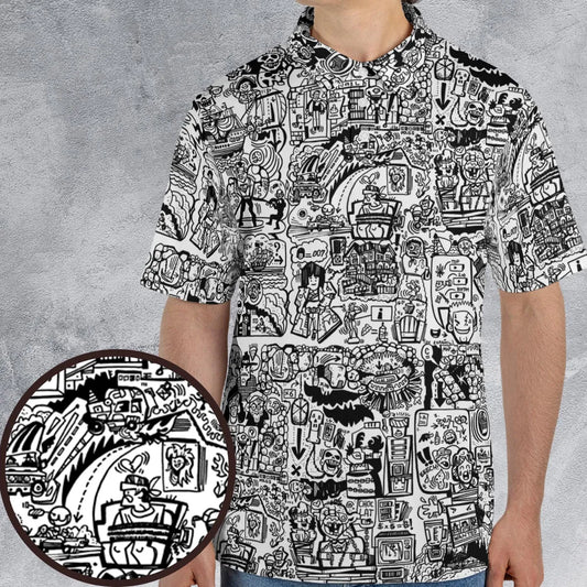 AOP Men/Women Polo Shirt - HEZUUQBM
