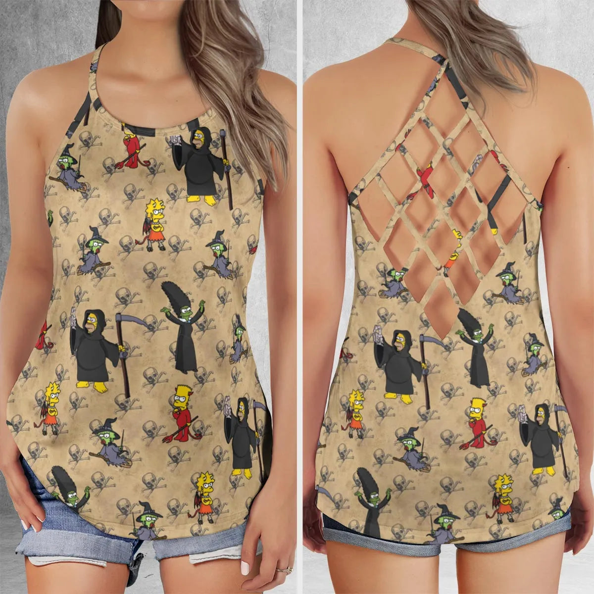 Criss Cross Tank Top - 8DBL5BF7
