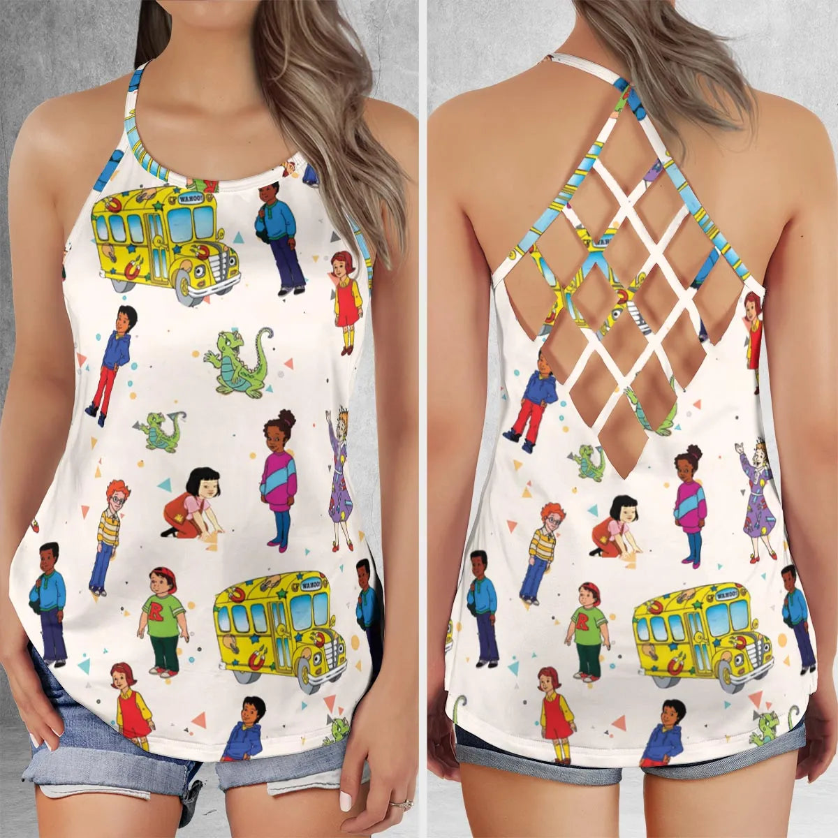 Criss Cross Tank Top - D6ZJ8PYS