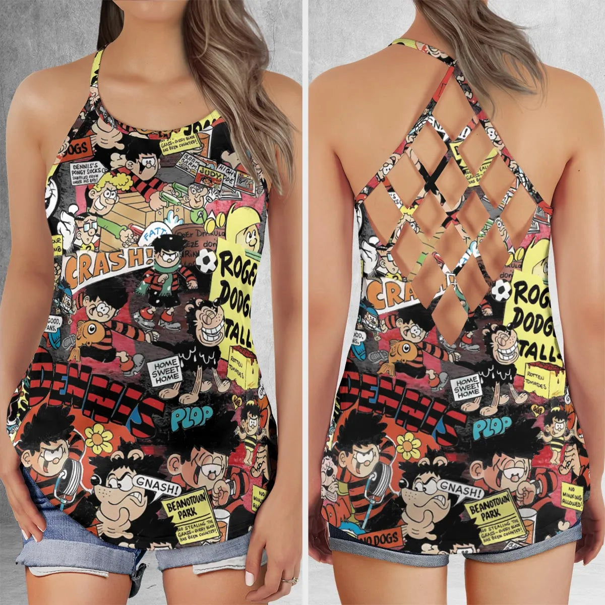 Criss Cross Tank Top - E6QBWPEK