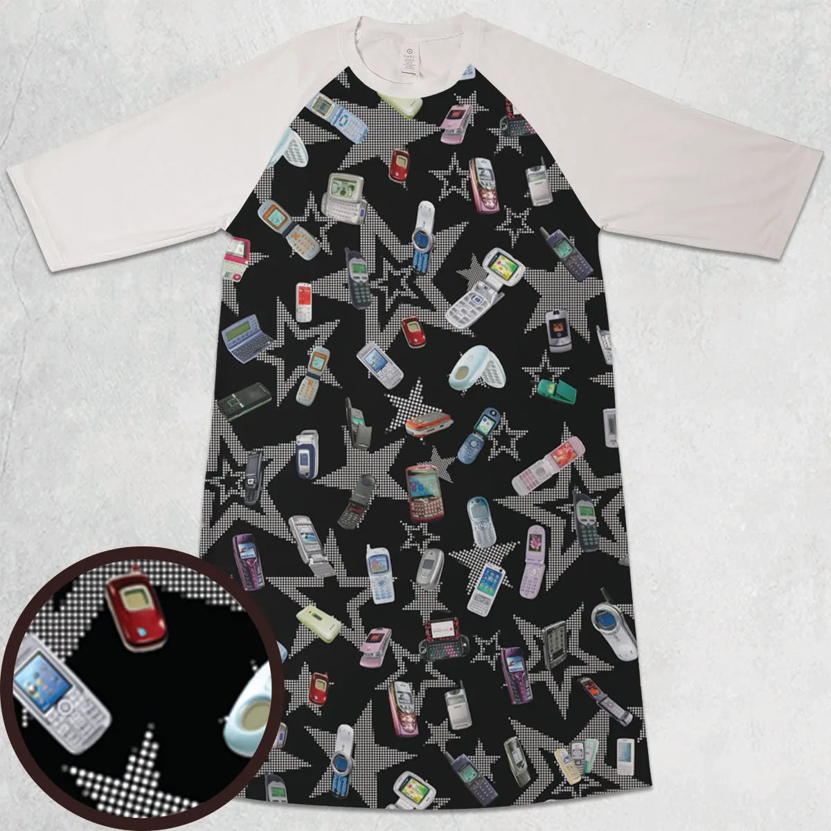 3/4 Sleeve Raglan Dress - 8SQNXAGL