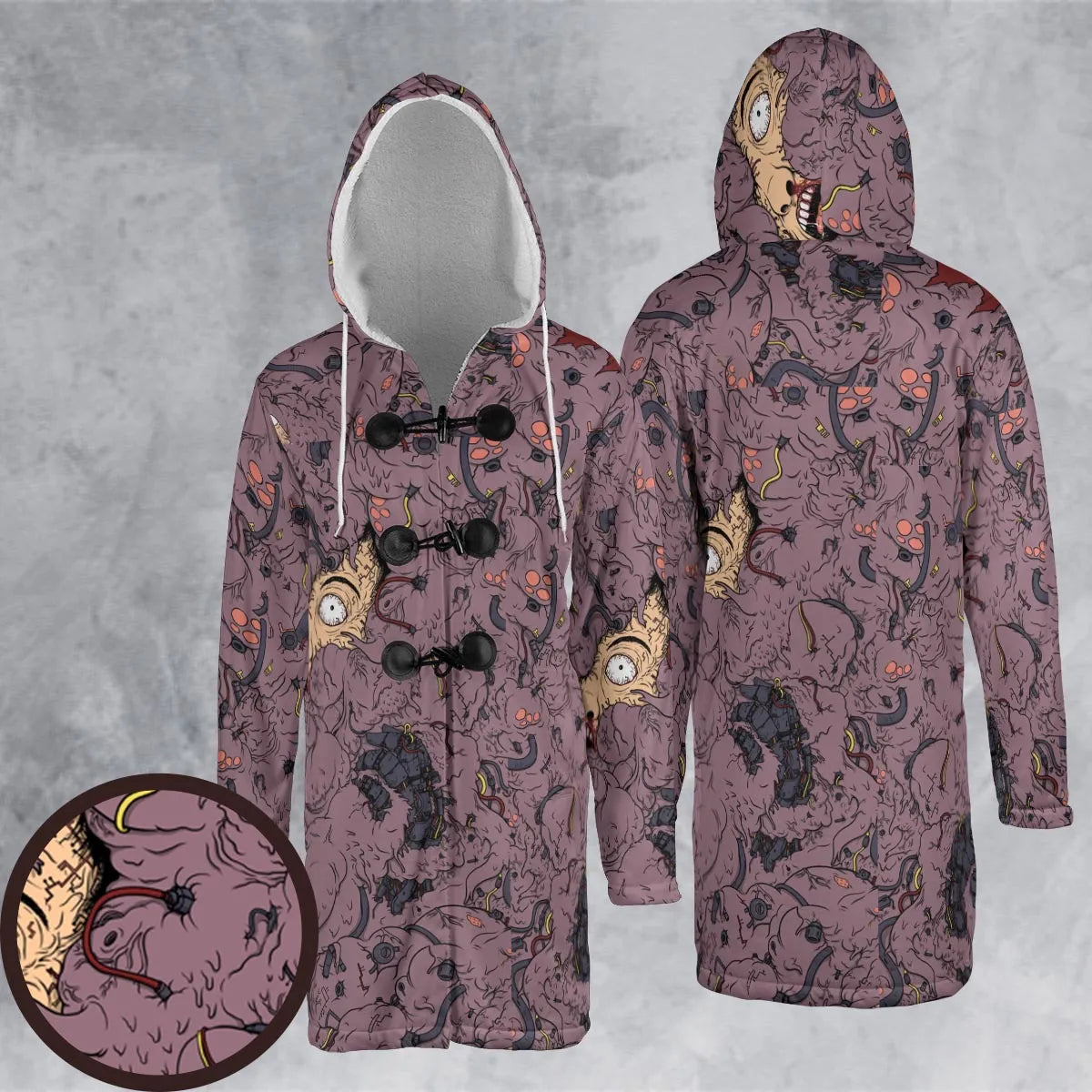 Hooded Cloak Coat - 55T9BLEL