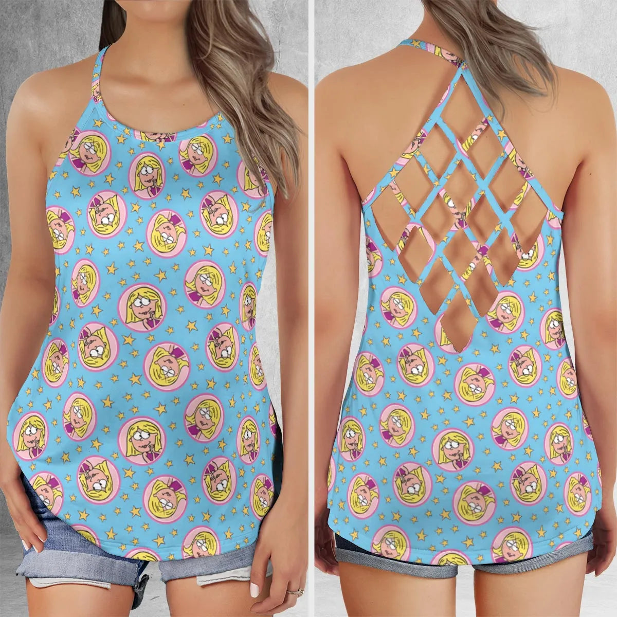 Criss Cross Tank Top - 6KKT18A2