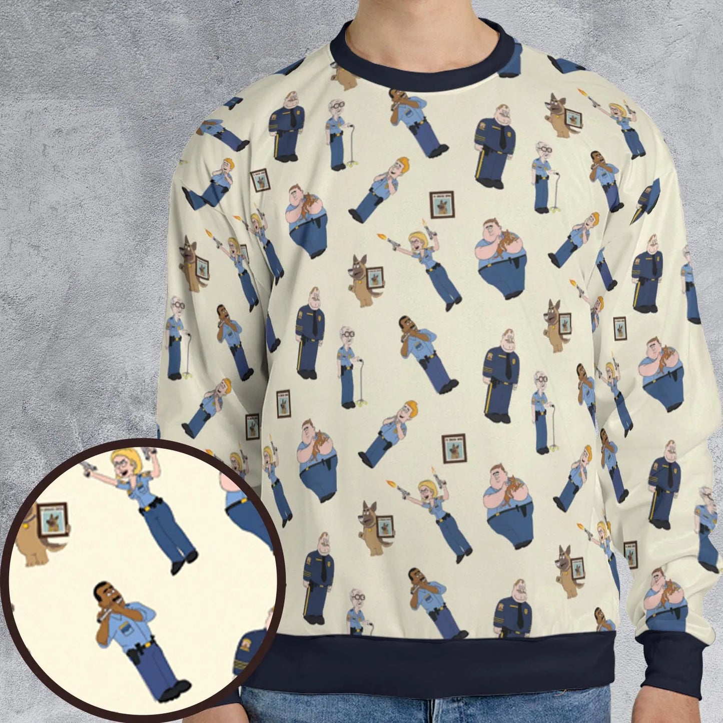 All-over Print Sweatshirt - KLZKXNZY