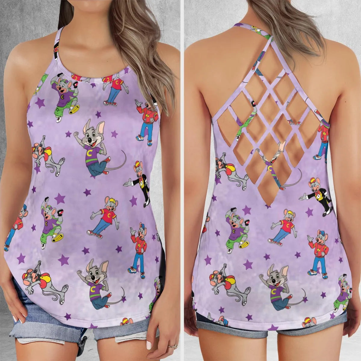 Criss Cross Tank Top - BB44UZTH