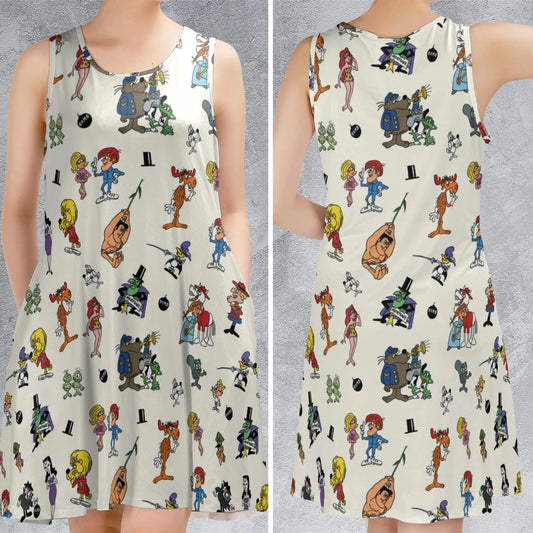Sleeveless Dress - V39BE3QD