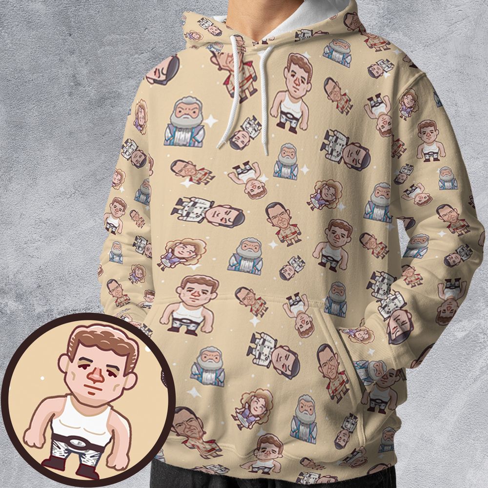 All-over Print Hoodie - BGE59HF5 -  - 1