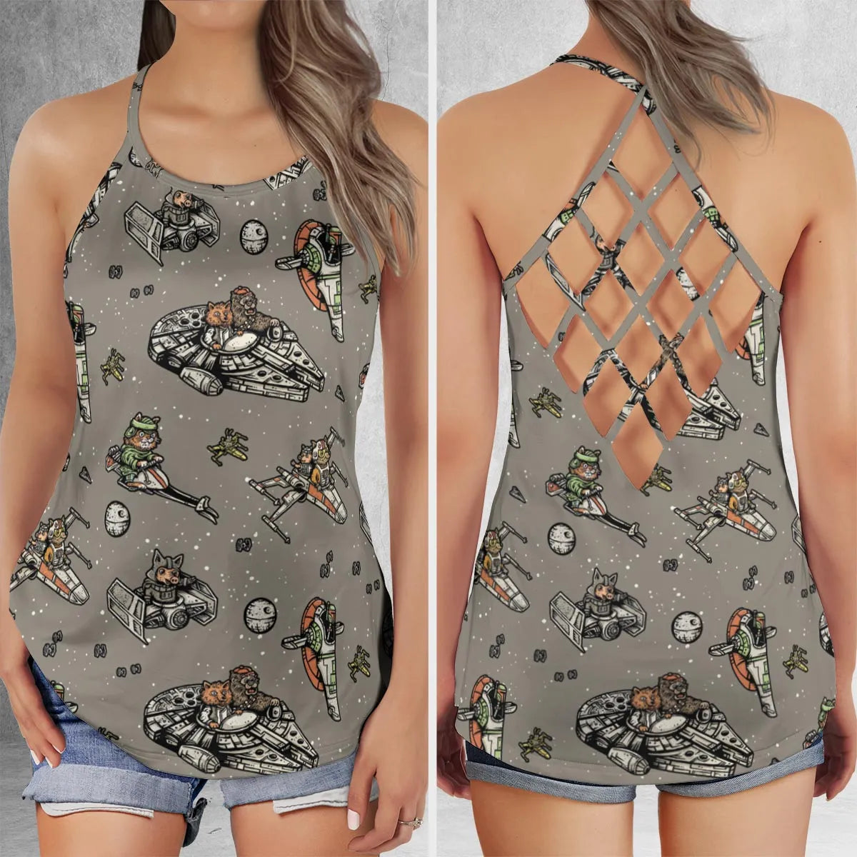 Criss Cross Tank Top - 6Y2R6EVS