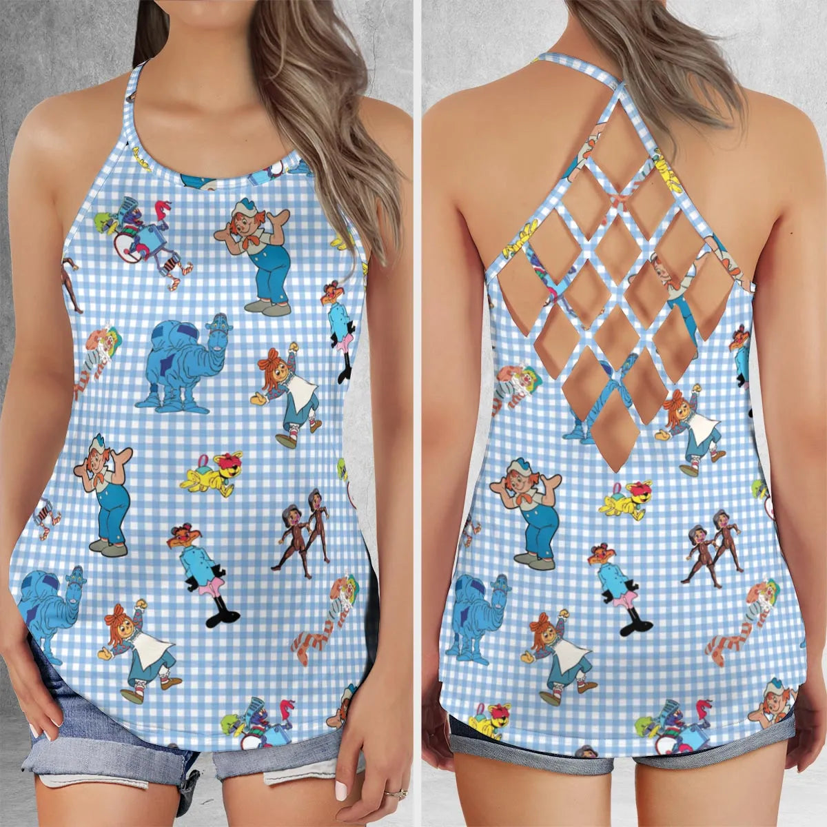 Criss Cross Tank Top - KJWMHU7A