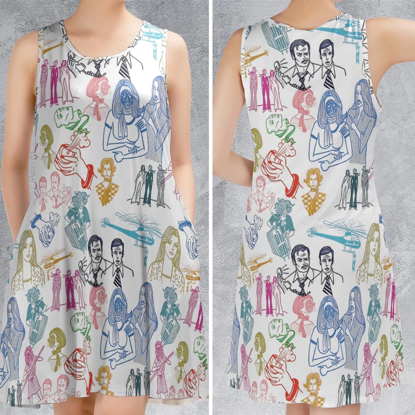 Sleeveless Dress - TDPYJNLM