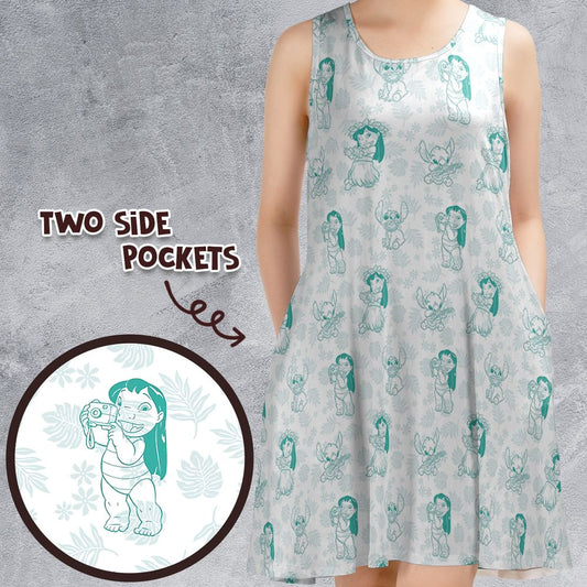 Sleeveless Dress - H8HNUD8Z -  - 1