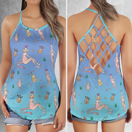 Criss Cross Tank Top - B4A6Y3MJ