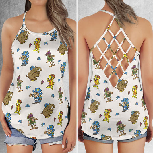 Criss Cross Tank Top - MNZ2G27G -  - 1