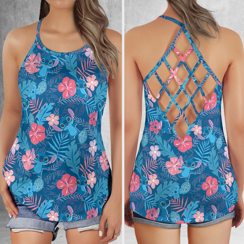 Criss Cross Tank Top - ECV4A3S9 -  - 1