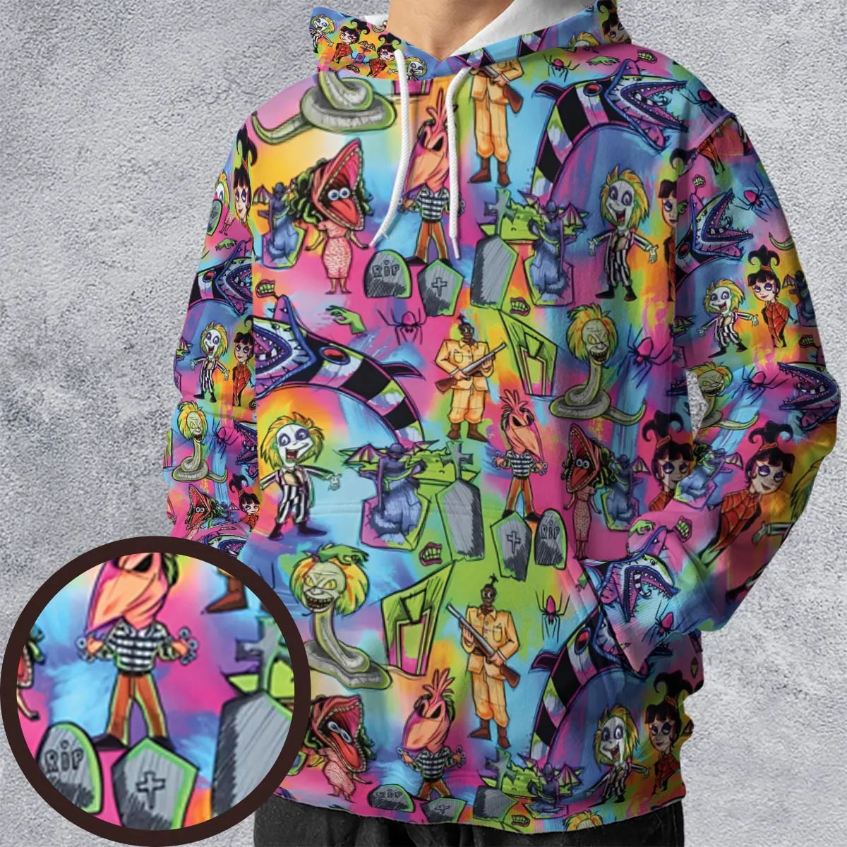 All-over Print Hoodie - 876ZMQVJ