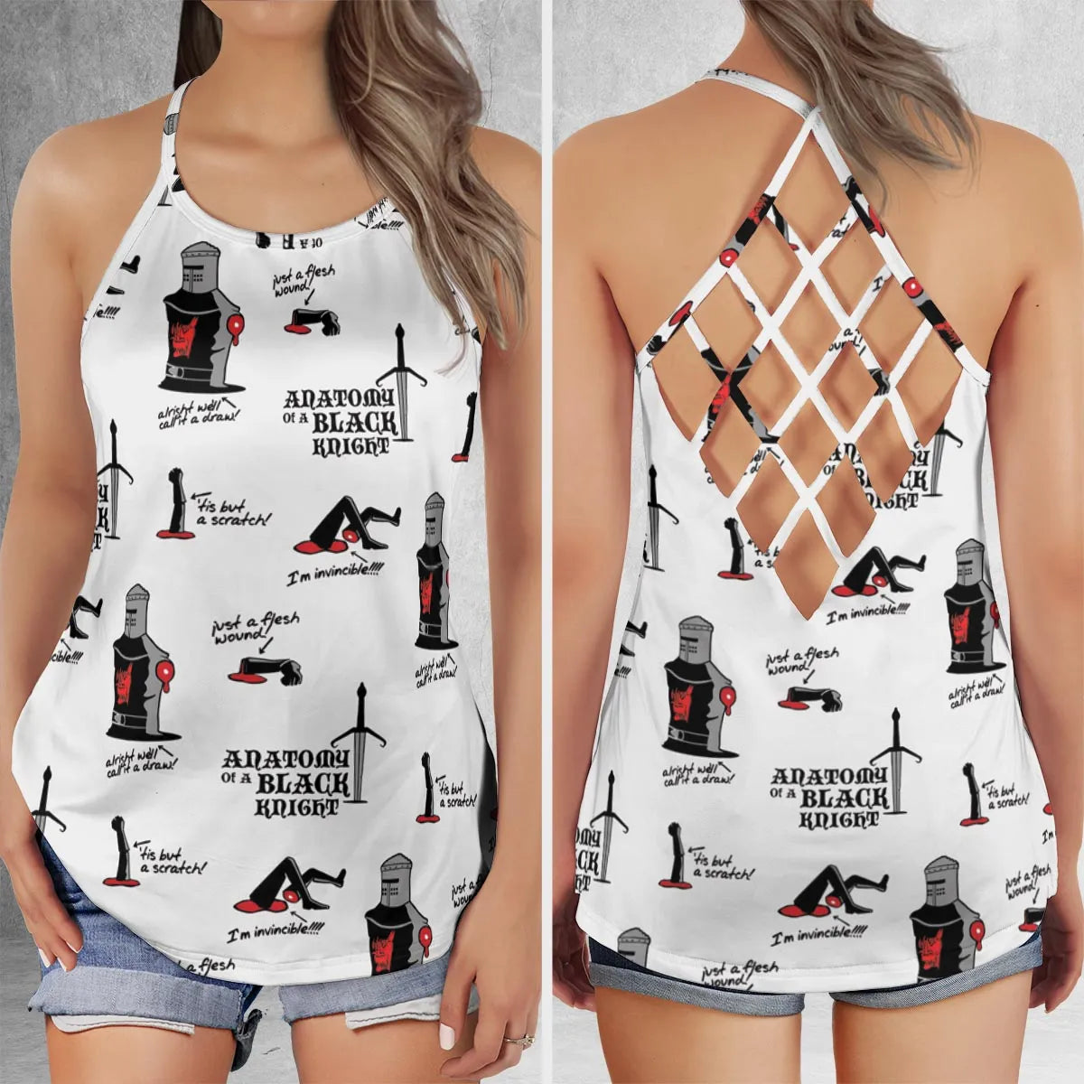 Criss Cross Tank Top - GX3XFVWH