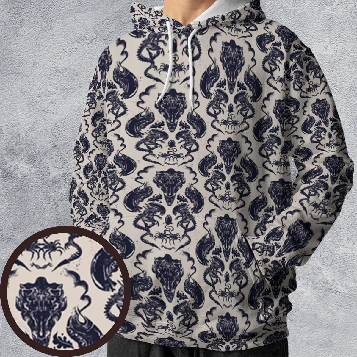 All-over Print Hoodie - M5NBN5LH
