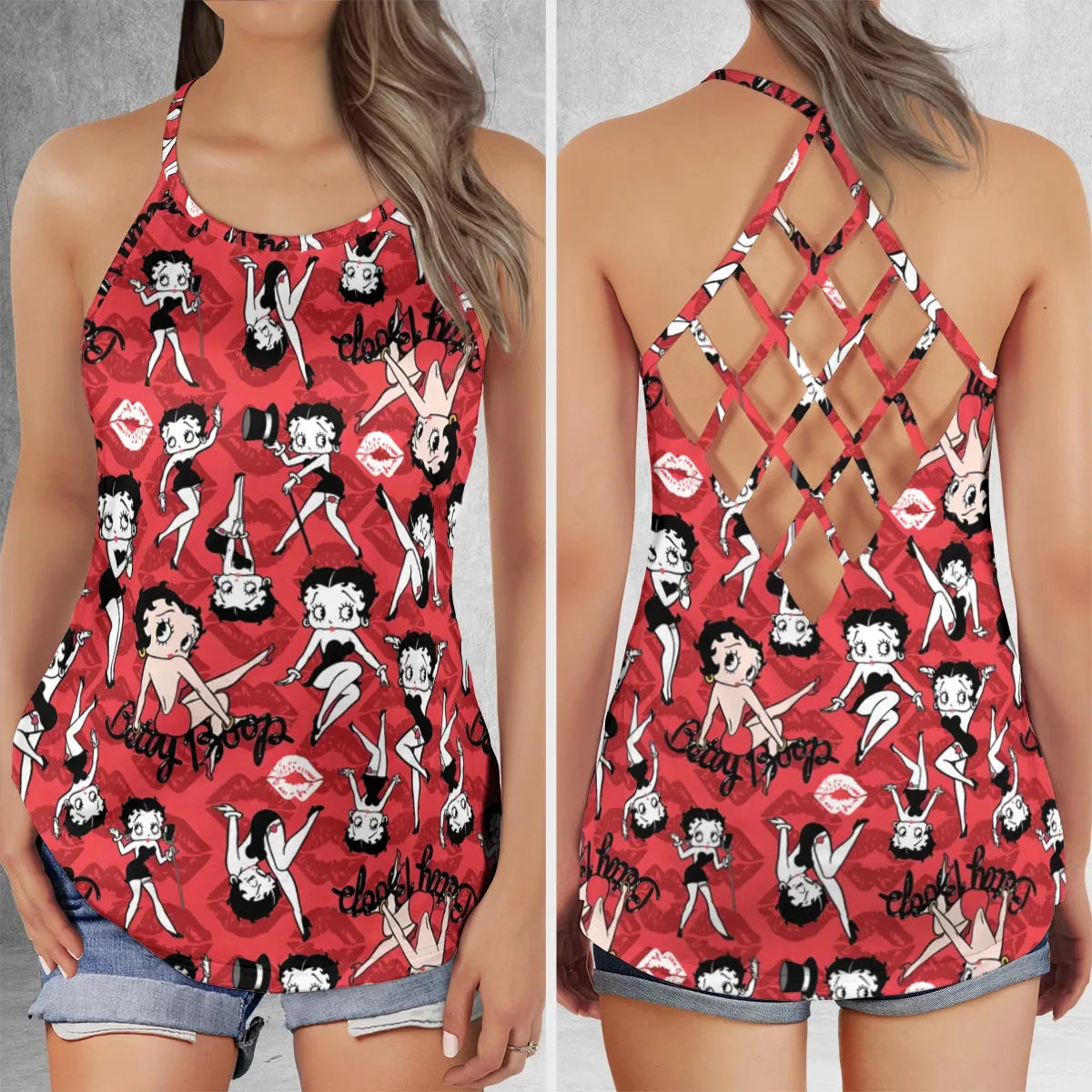 Criss Cross Tank Top - ASAM2QWX