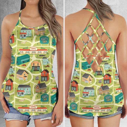 Criss Cross Tank Top - GARYN6FD -  - 1