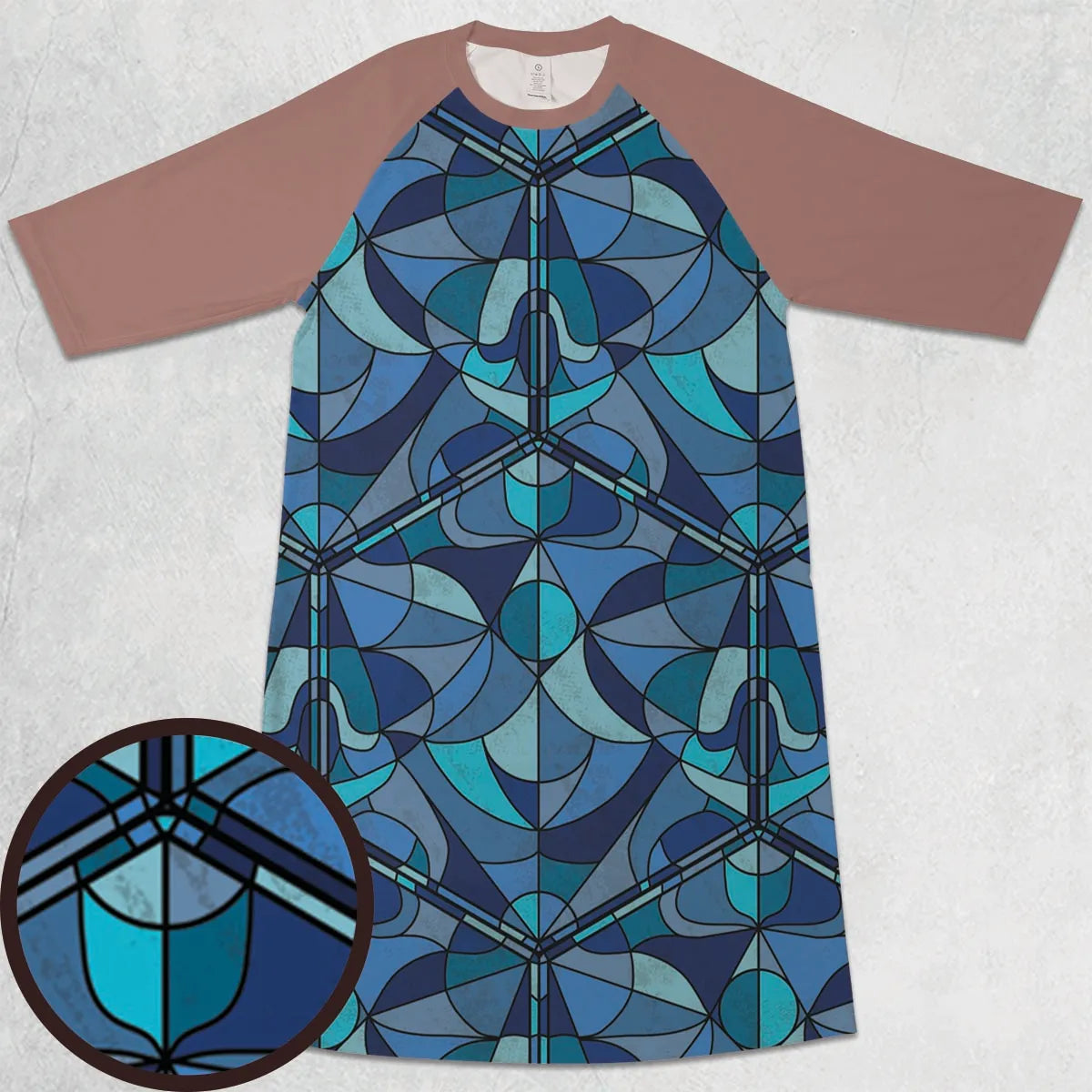 3/4 Sleeve Raglan Dress - XCKSZLFX