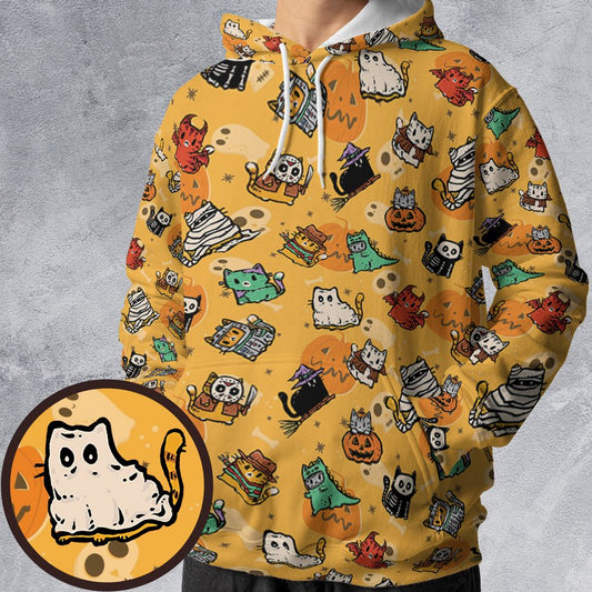 All-over Print Hoodie - MZSV56P6 -  - 1