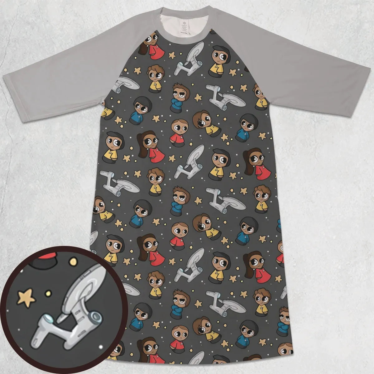 3/4 Sleeve Raglan Dress - ZPJHVC66