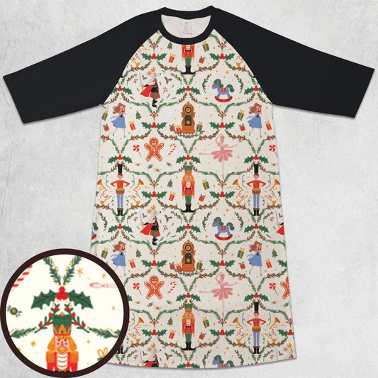 3/4 Sleeve Raglan Dress - 8GRLXWF9