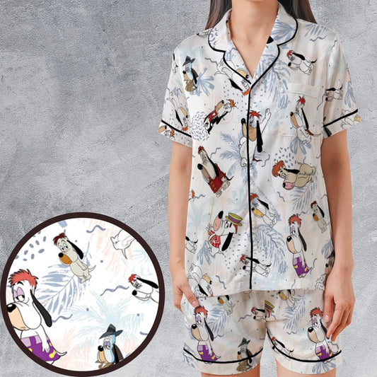 Satin Short-Sleeve Pajamas Set - 9X76H6G7
