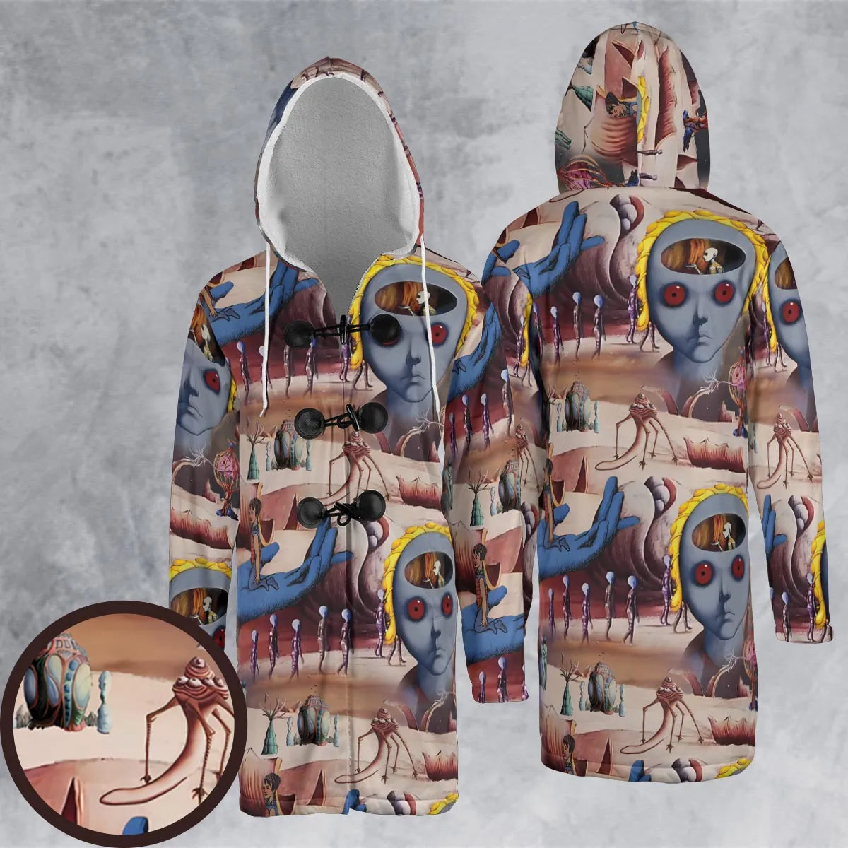Hooded Cloak Coat - BLMHZMHB
