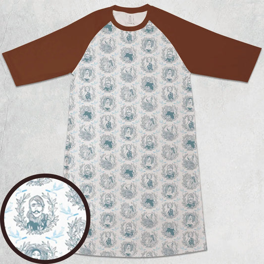 3/4 Sleeve Raglan Dress - 5K73BZR5