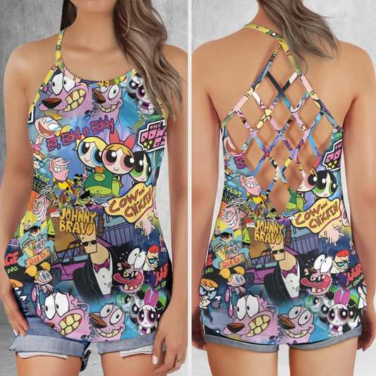 Criss Cross Tank Top - 4BMVTCNY