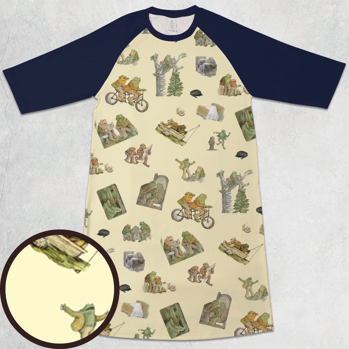 3/4 Sleeve Raglan Dress - MUBWCU2U