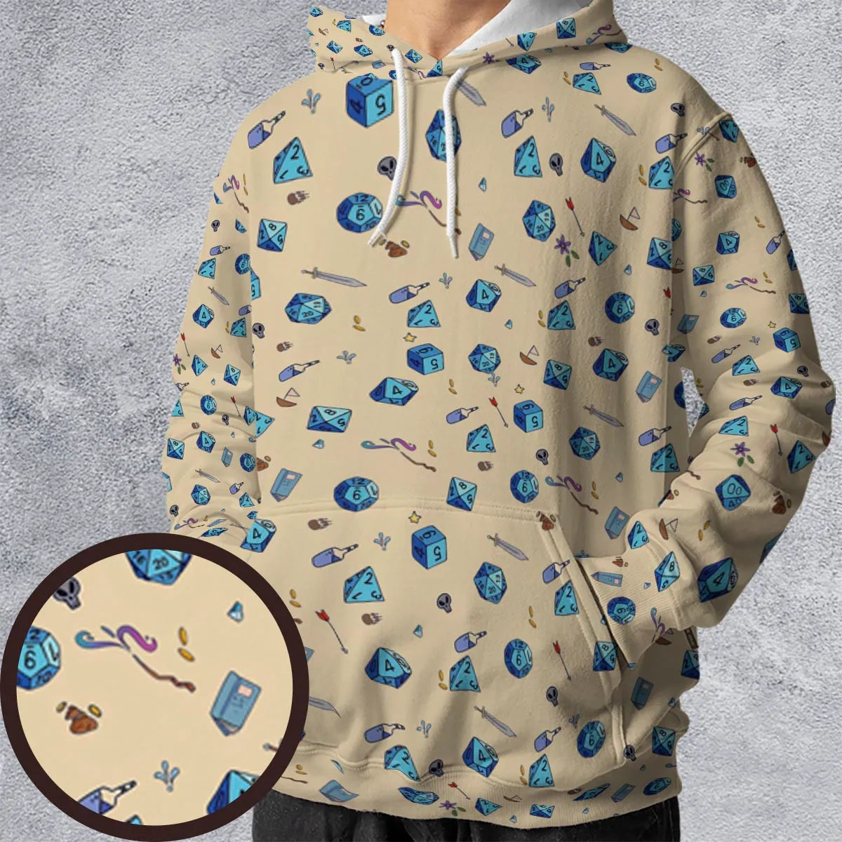 All-over Print Hoodie - 8593YNTR