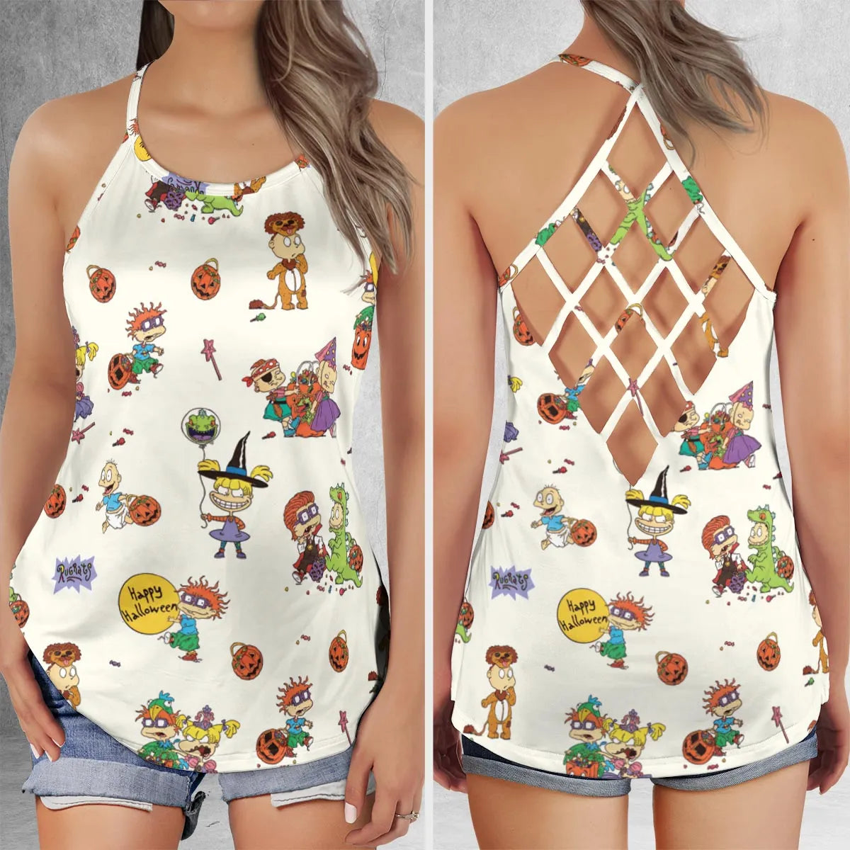Criss Cross Tank Top - LXEHG35H