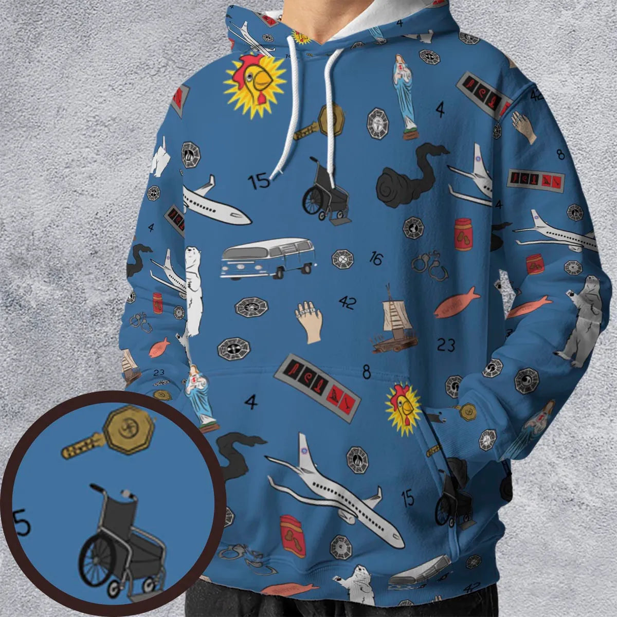 All-over Print Hoodie - B9RKC5NN