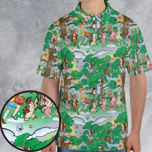 AOP Men/Women Polo Shirt - 3PX23HUD