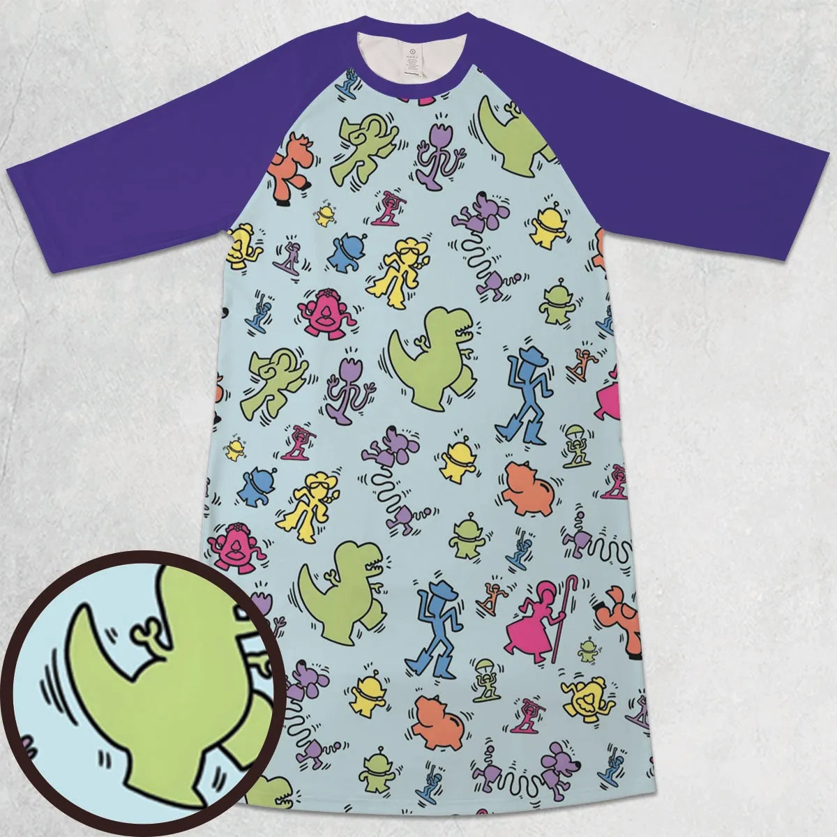 3/4 Sleeve Raglan Dress - ZMT44CHT