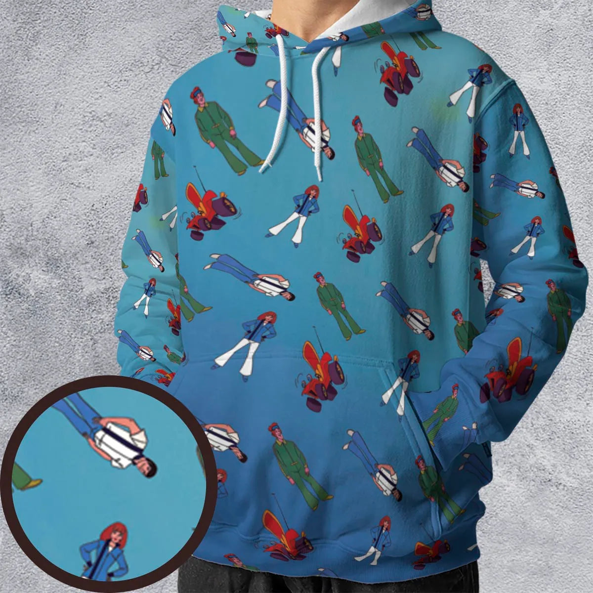 All-over Print Hoodie - 3757L4ZN