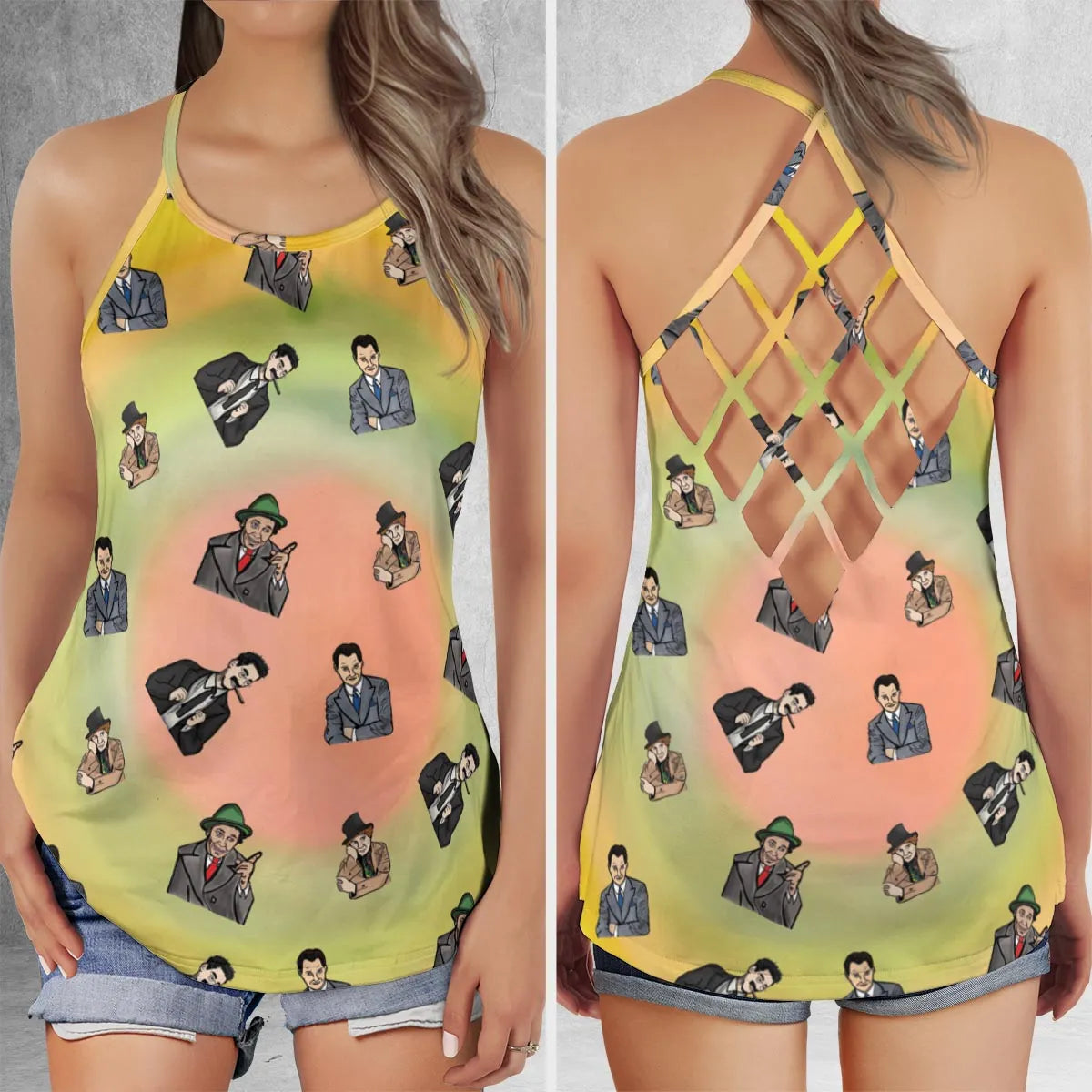 Criss Cross Tank Top - Y37JYTL6
