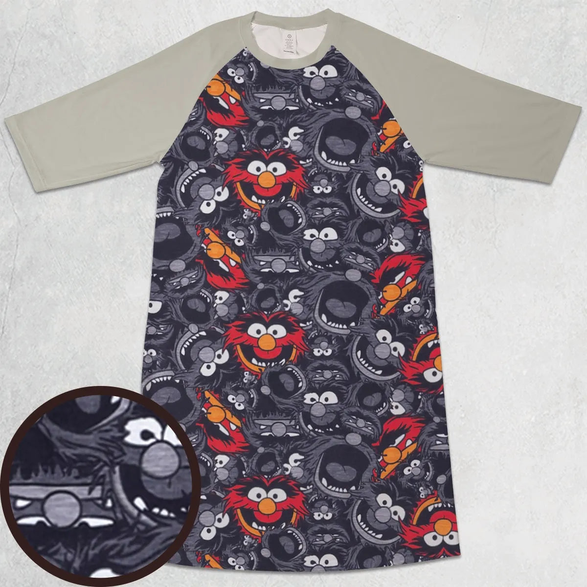 3/4 Sleeve Raglan Dress - 7VSE2VQK