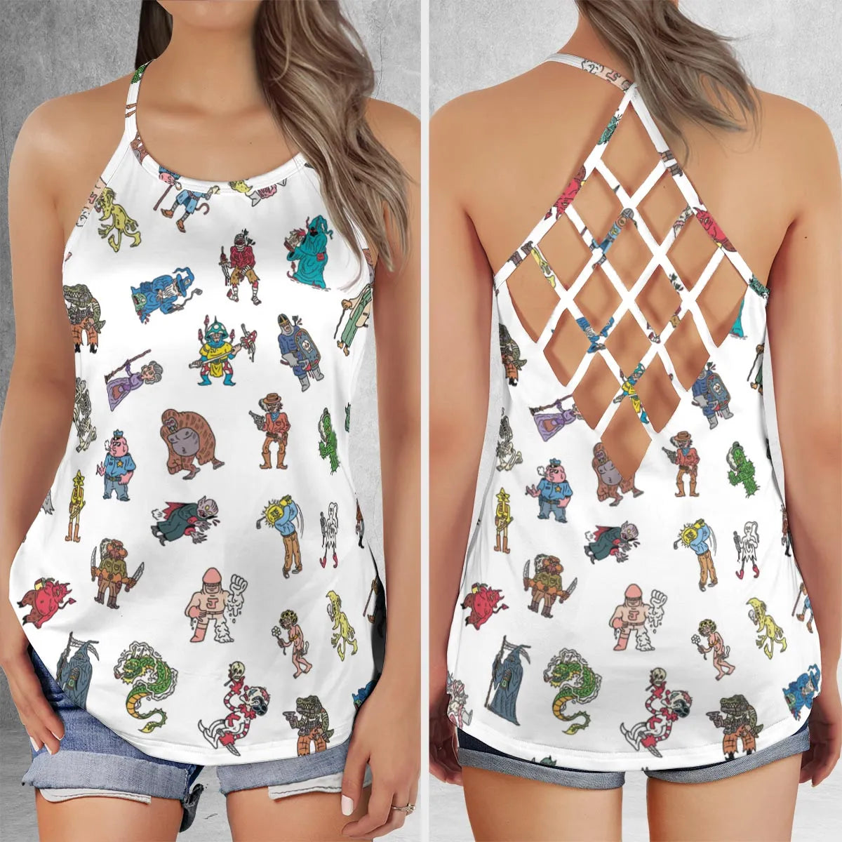 Criss Cross Tank Top - RZTJTMWZ