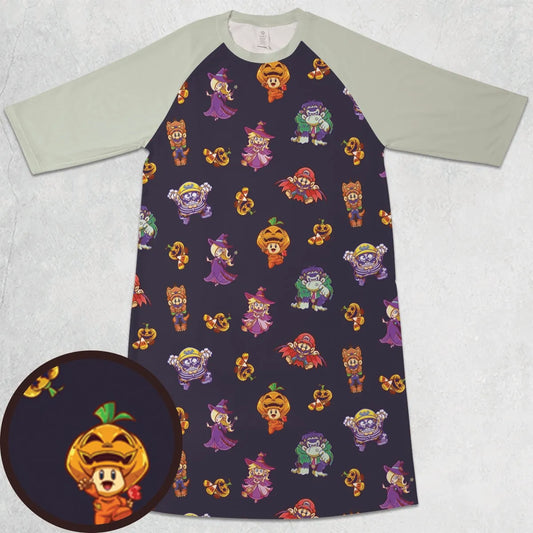 3/4 Sleeve Raglan Dress - BZXKWJSB